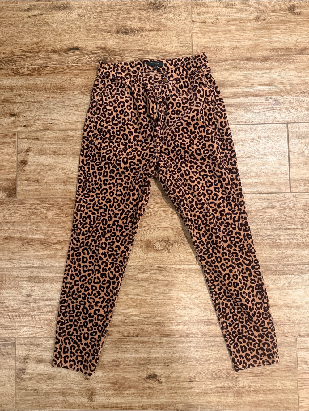Ann Taylor Women’s Corduroy Leopard Pants